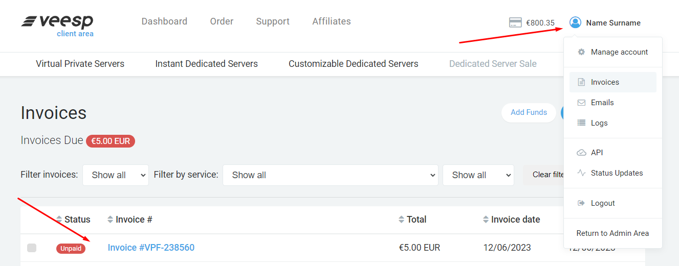 Cancel Invoice
