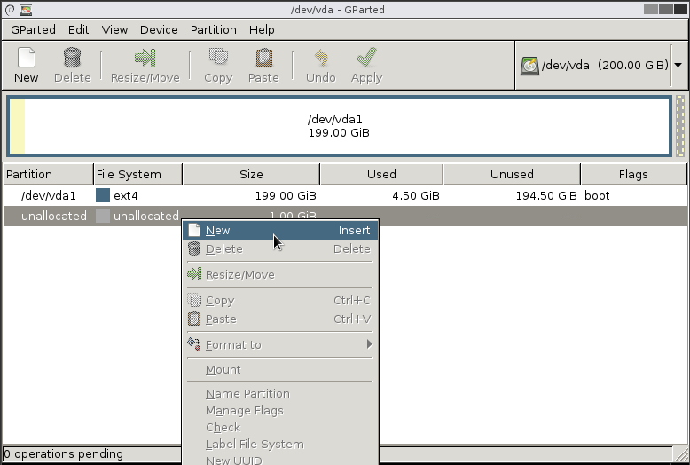 Change Disk size